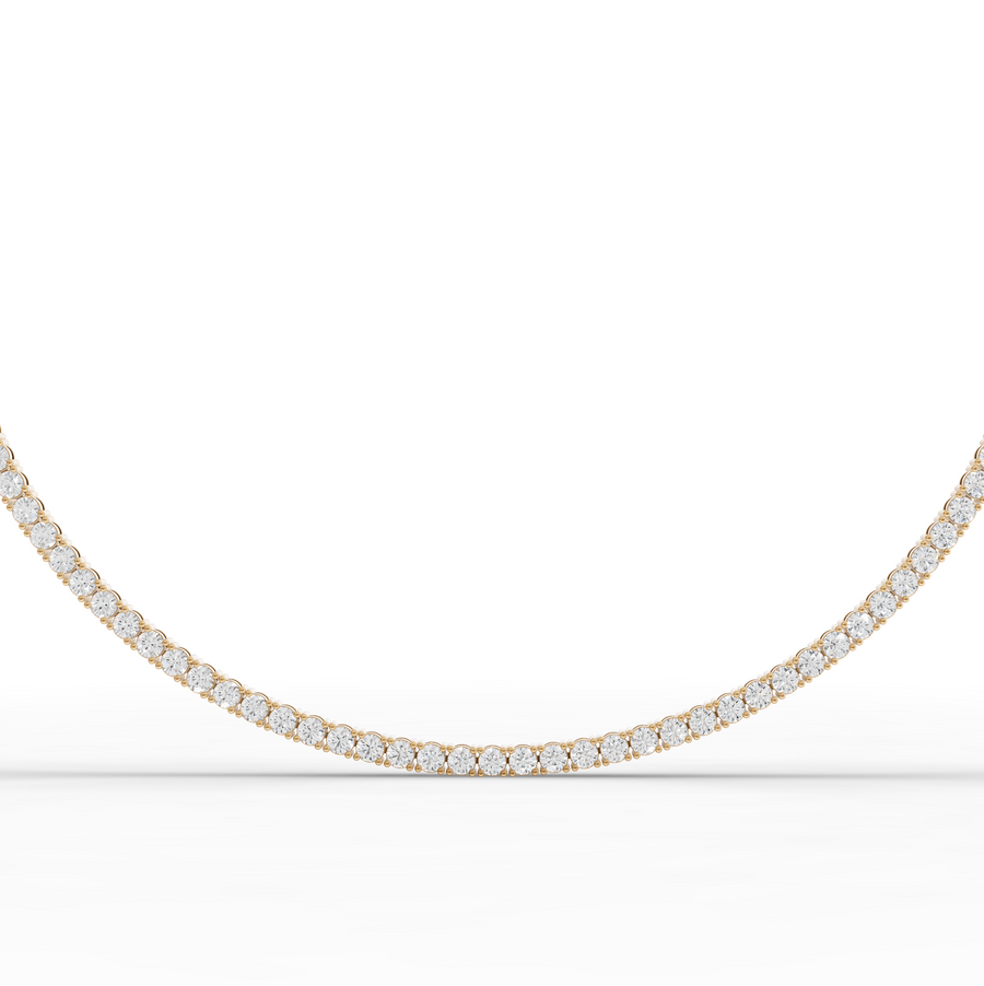 11.55 Ct Classic Round Lab Diamond Tennis Necklace