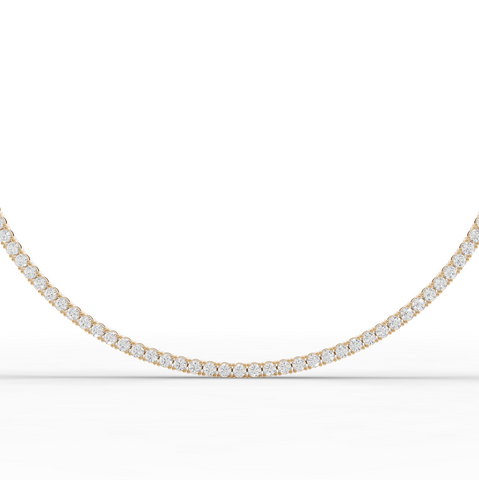 11.55 Ct Classic Round Lab Diamond Tennis Necklace