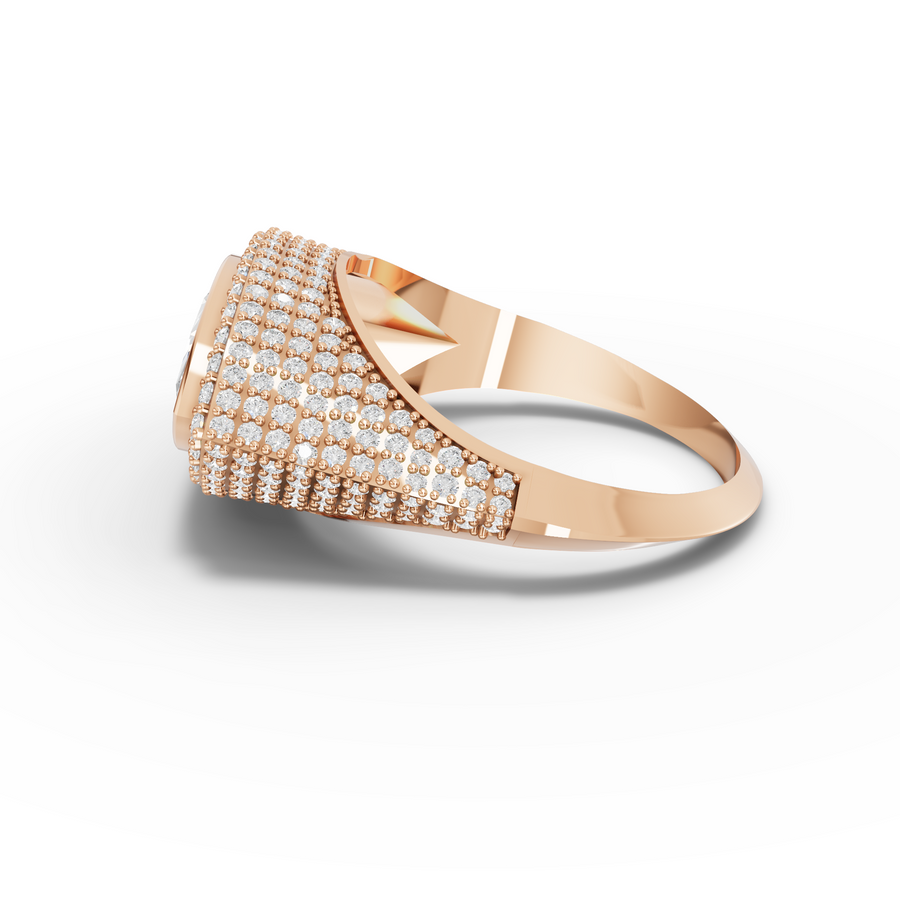 4.35 Ct Marquise Solitaire Lab Diamond Micro Pavé Halo Ring 2.00 Ct Center