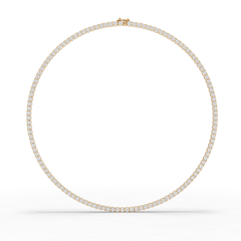 9.60 Ct Classic Round Lab Diamond Tennis Necklace