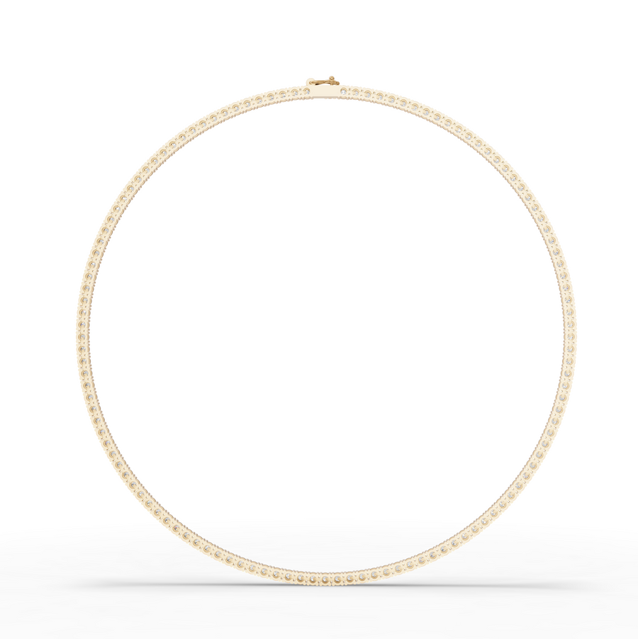 9.60 Ct Classic Round Lab Diamond Tennis Necklace