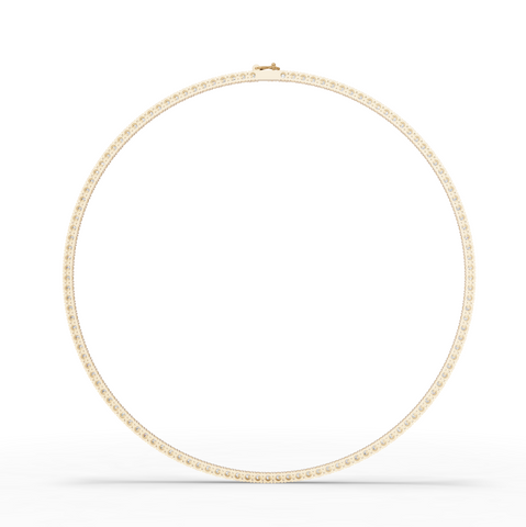 9.60 Ct Classic Round Lab Diamond Tennis Necklace
