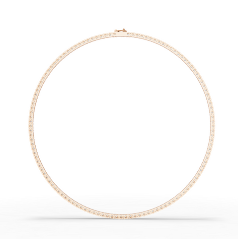 9.60 Ct Classic Round Lab Diamond Tennis Necklace
