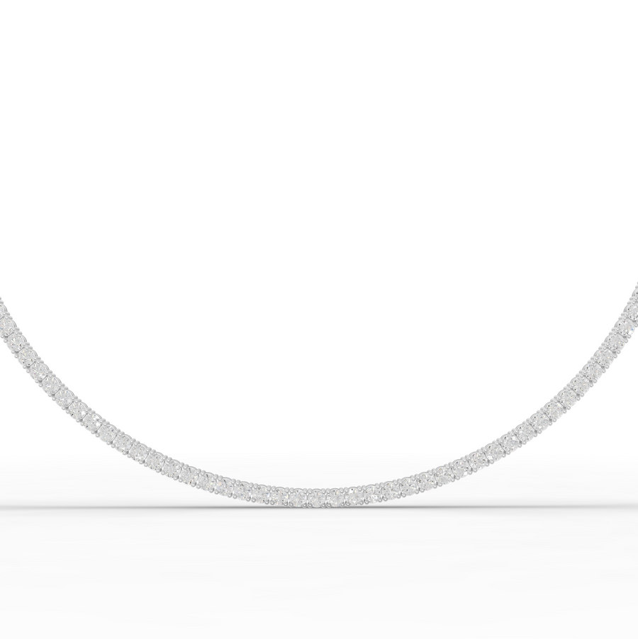 9.60 Ct Classic Round Lab Diamond Tennis Necklace
