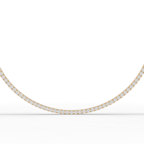 9.60 Ct Classic Round Lab Diamond Tennis Necklace