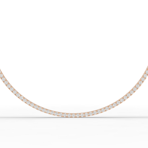 9.60 Ct Classic Round Lab Diamond Tennis Necklace