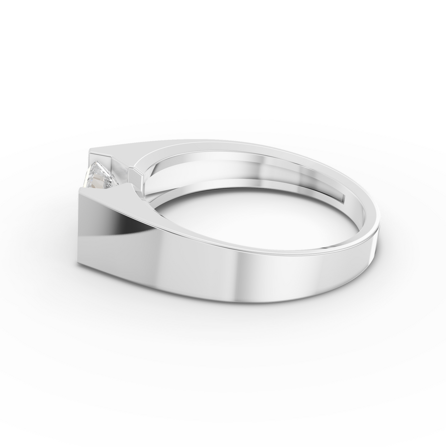 1.00 Ct East-West Emerald Statement Ring