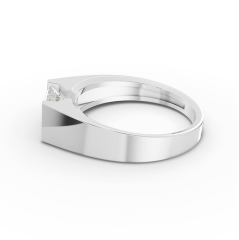 1.00 Ct East-West Emerald Statement Ring
