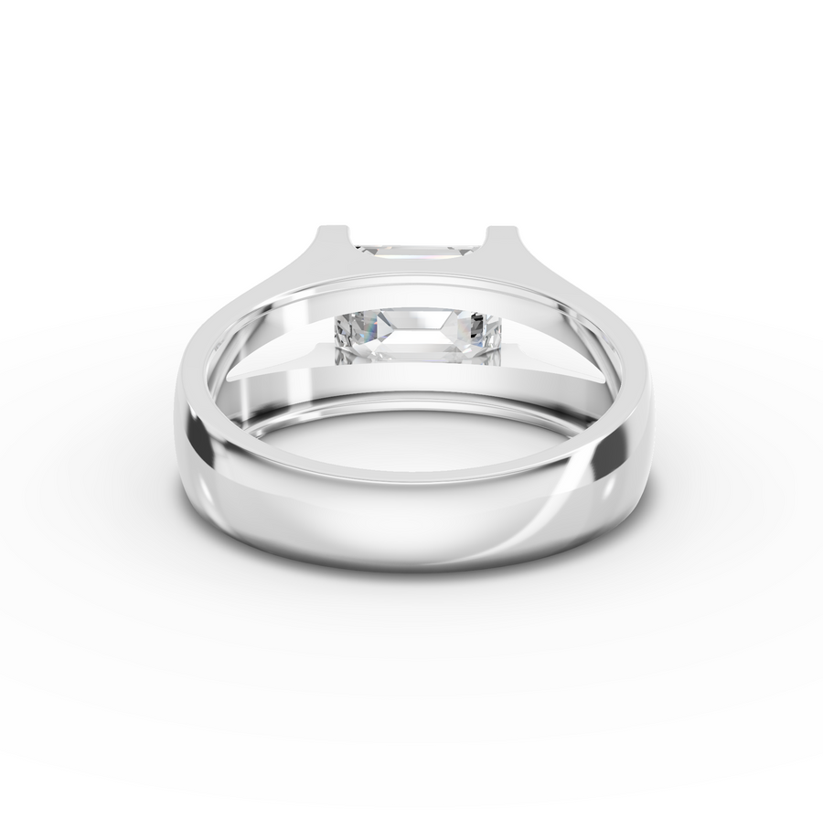 2.00 Ct Emerald Solitaire Lab Diamond Ring