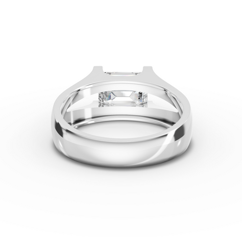 2.00 Ct Emerald Solitaire Lab Diamond Ring
