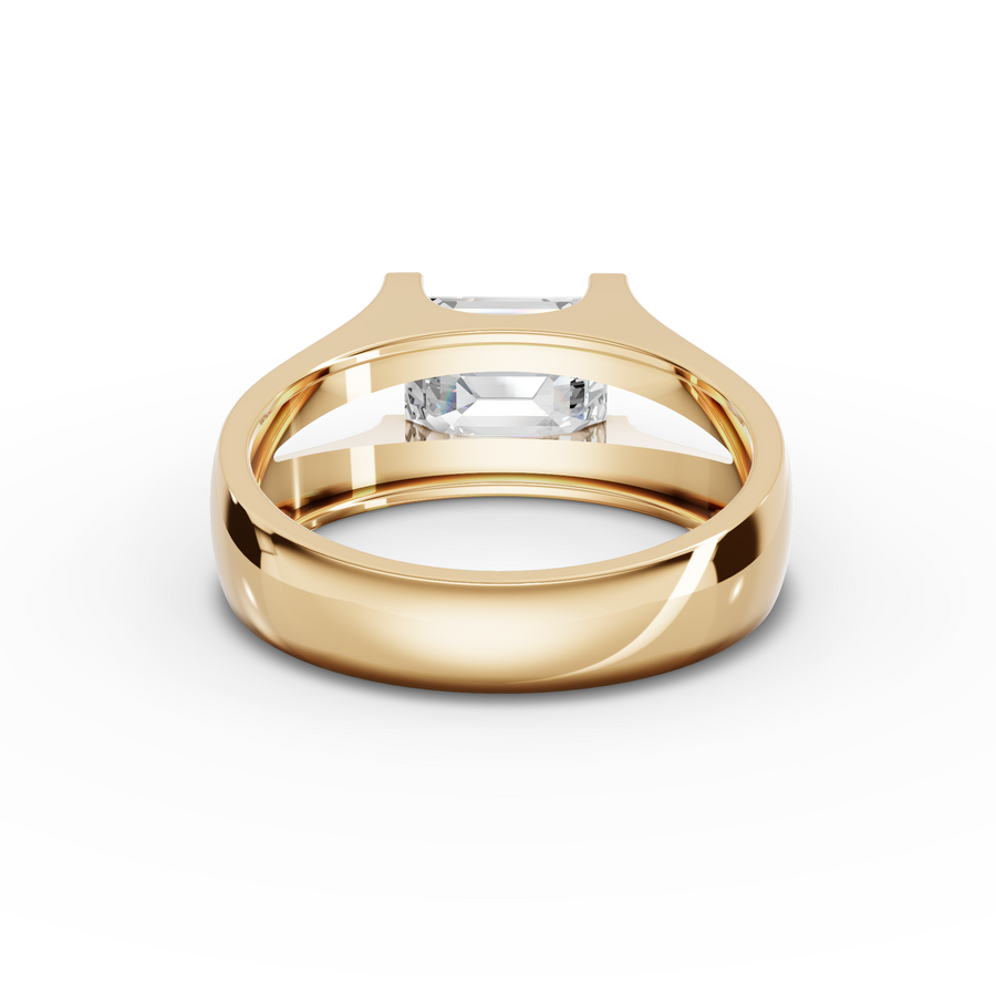 2.00 Ct Emerald Solitaire Lab Diamond Ring