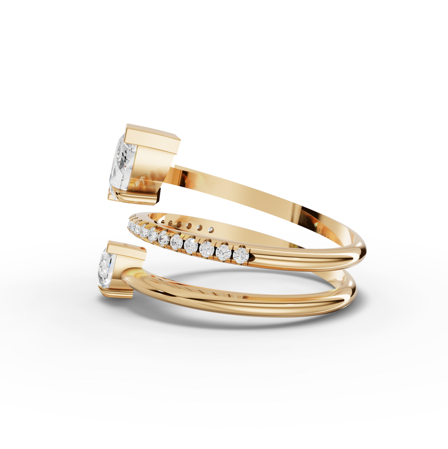 2.30 Ct Open Wrap Marquise Diamond Ring
