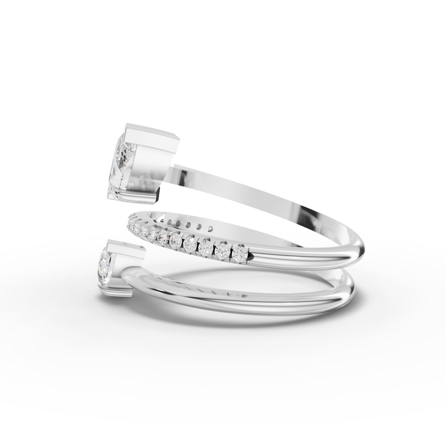 2.30 Ct Open Wrap Marquise Diamond Ring