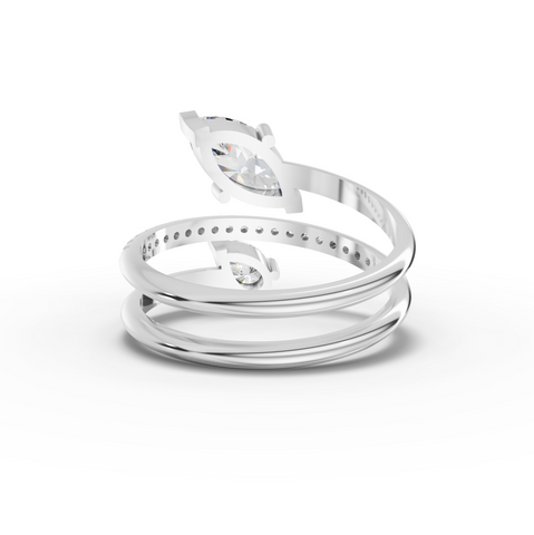 2.30 Ct Open Wrap Marquise Diamond Ring