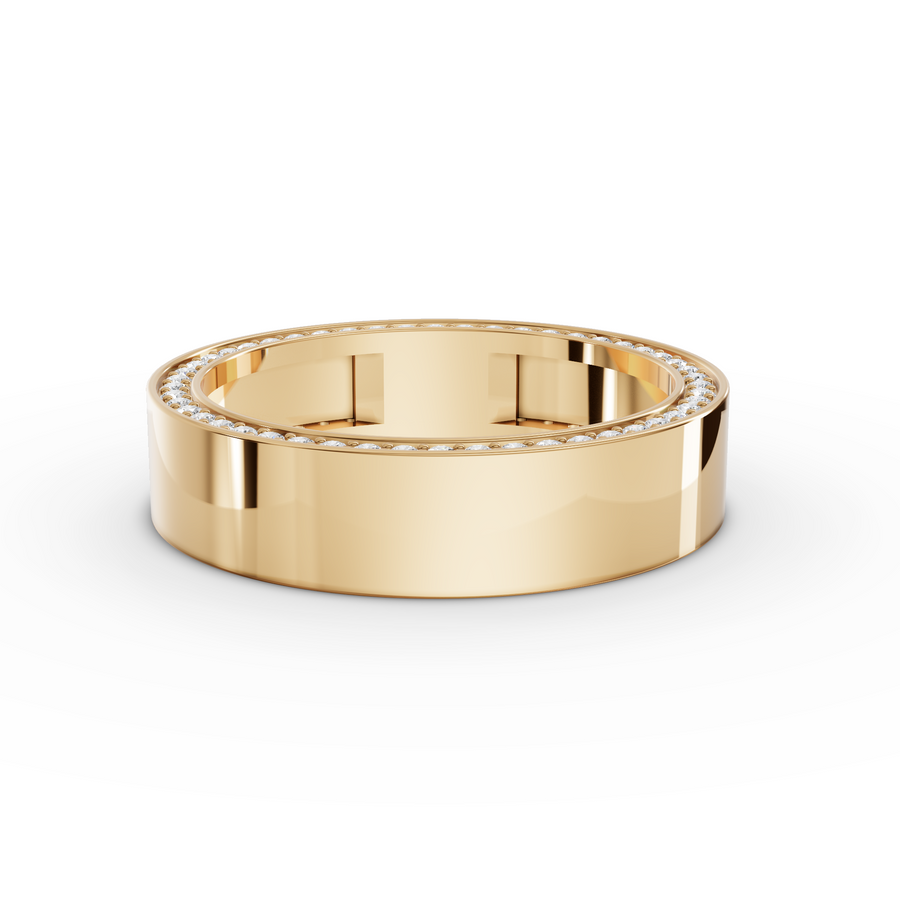 0.7 Ct Diamond Edge Eternity Wedding Band