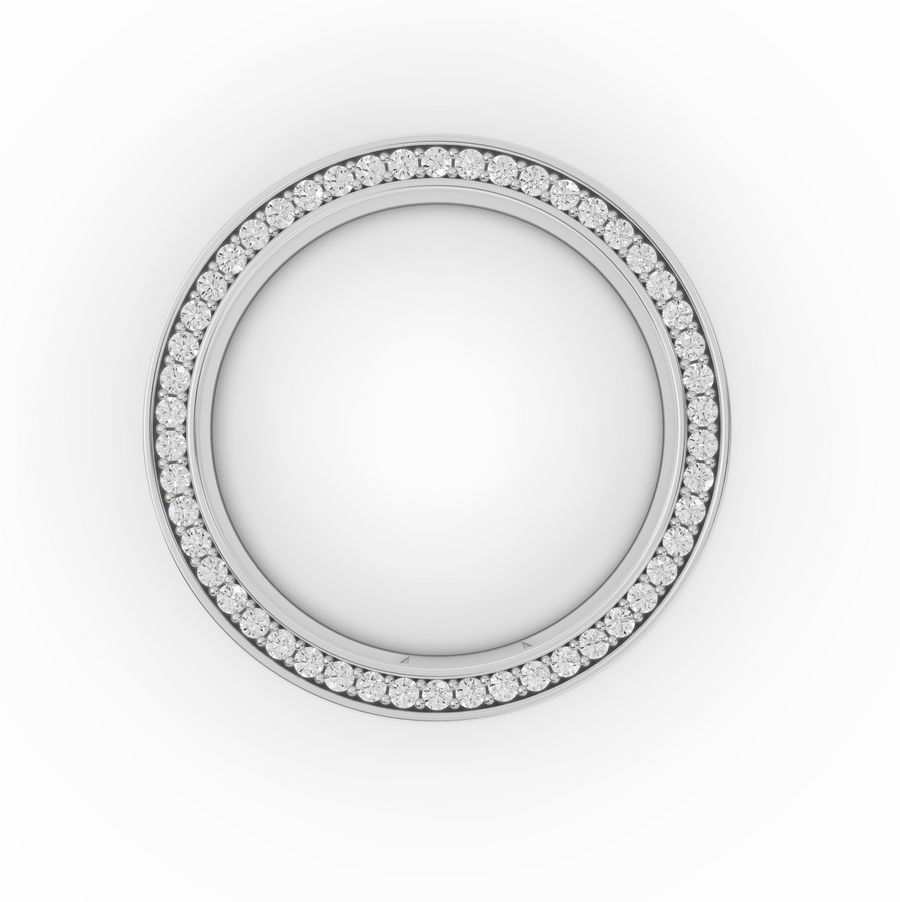 0.7 Ct Diamond Edge Eternity Wedding Band