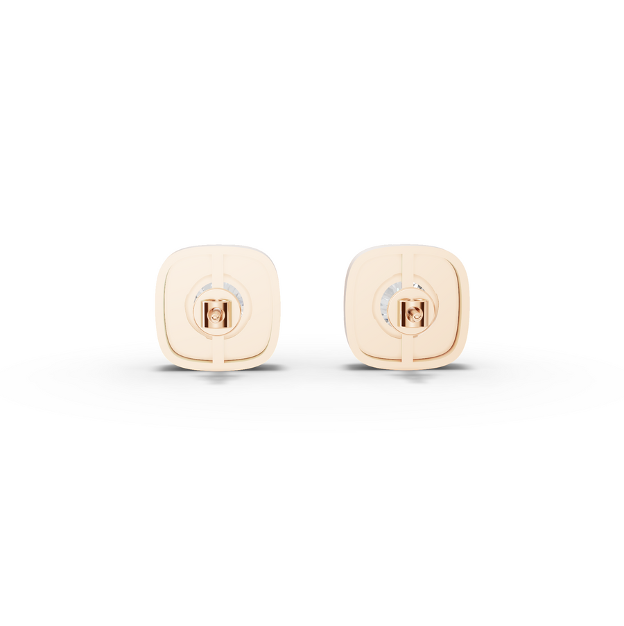 2.00 Ct Round Diamond Twist Frame Stud Earrings