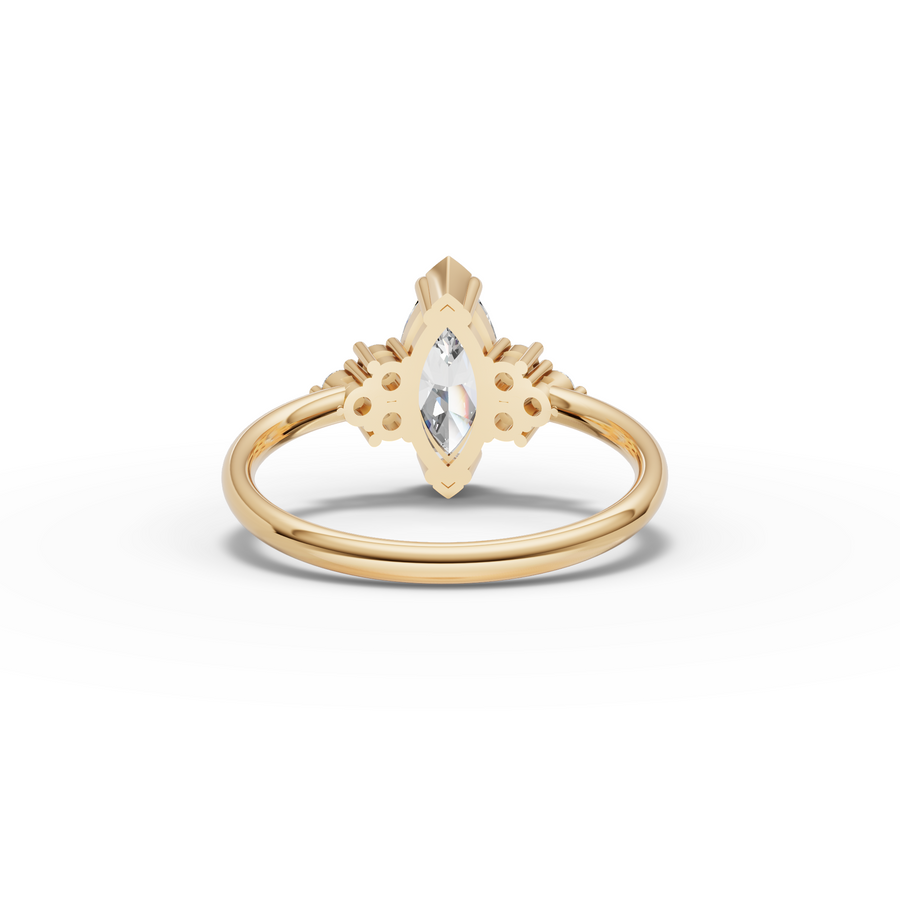 1.18 Ct Marquise With Side Stone Ring