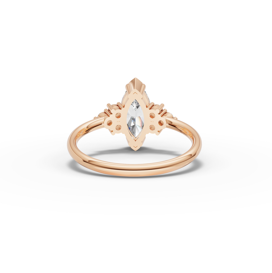 1.18 Ct Marquise With Side Stone Ring