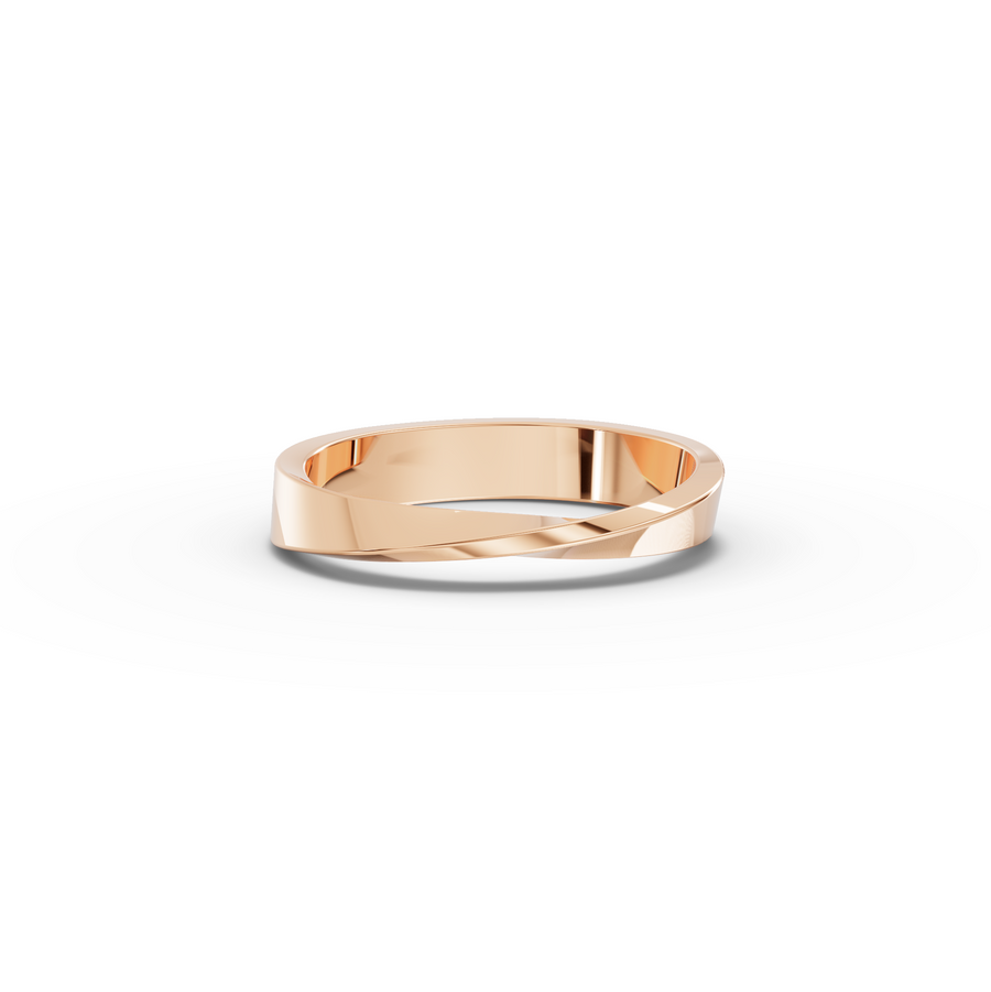 Infinity Twist Wedding Band