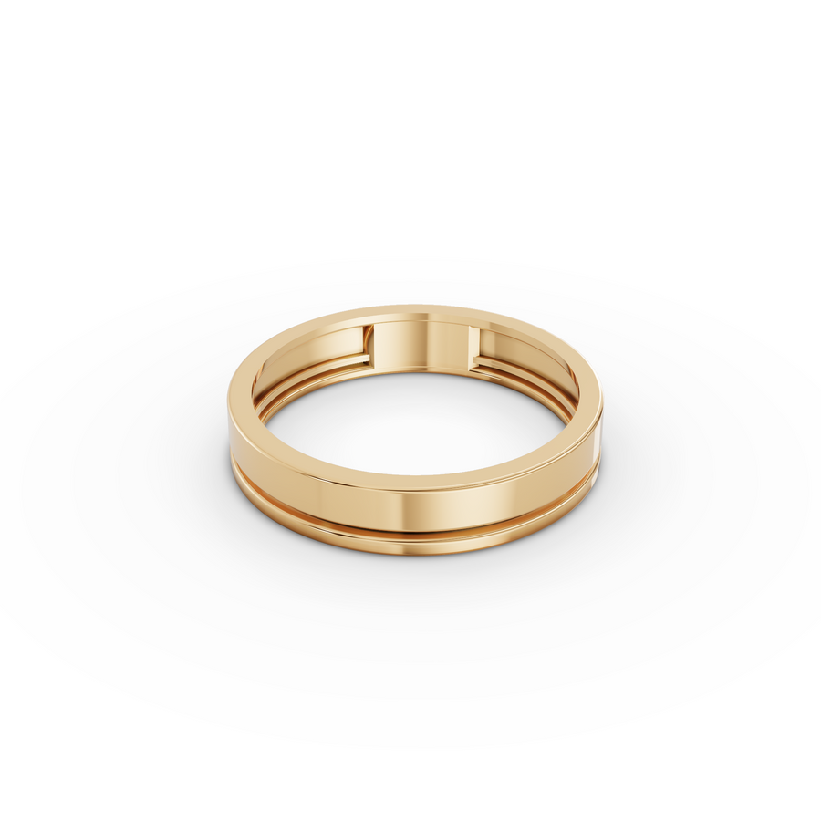 Classic Groove Wedding Band