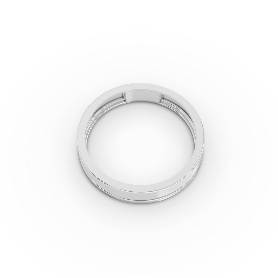 Classic Groove Wedding Band