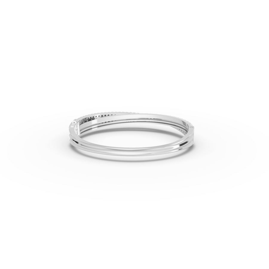0.94 Ct Round Diamond Twist Pavé Bracelet