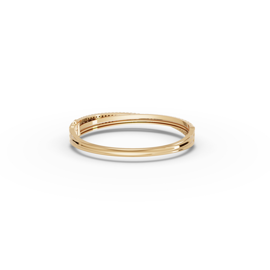 0.94 Ct Round Diamond Twist Pavé Bracelet