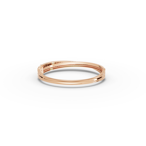 0.94 Ct Round Diamond Twist Pavé Bracelet