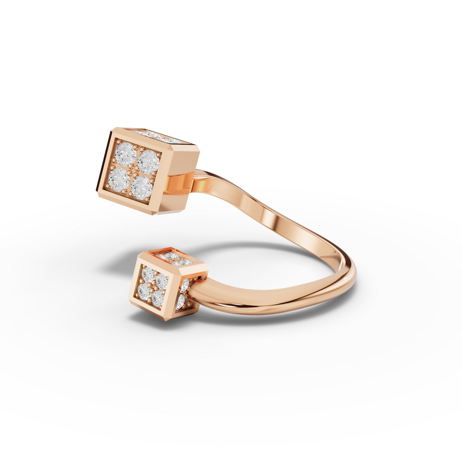 1.11 Ct Round Cluster Band Ring