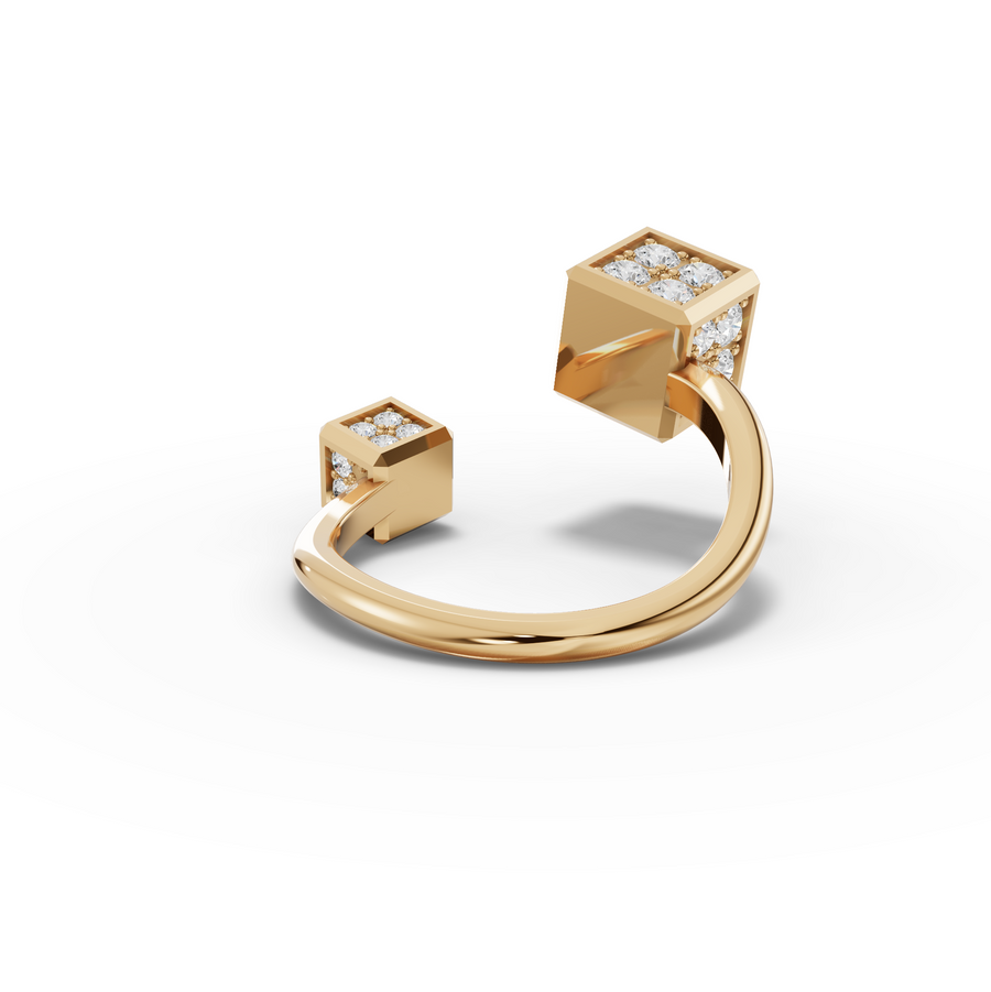 1.11 Ct Round Cluster Band Ring