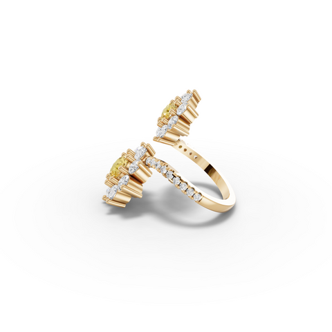 3.86 Ct Round Halo With Side Stone Ring