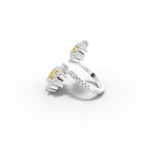 3.86 Ct Round Halo With Side Stone Ring
