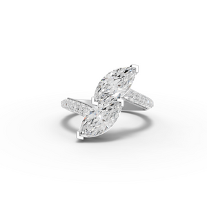 Marquise Two Stone Rings