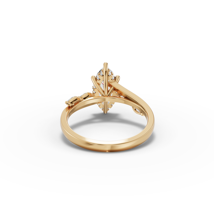 1.80 Ct Marquise Split Shank Diamond Ring 1.5 Ct Center