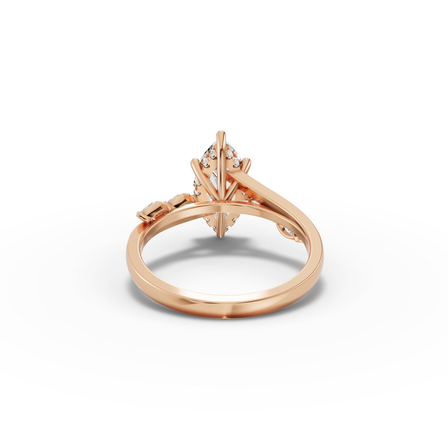 1.80 Ct Marquise Split Shank Diamond Ring 1.5 Ct Center