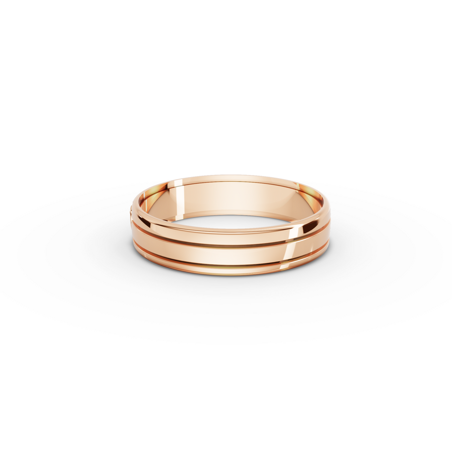 0.012 Ct Heart Diamond Promise Wedding Band