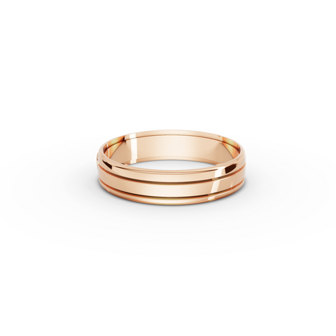 0.012 Ct Heart Diamond Promise Wedding Band