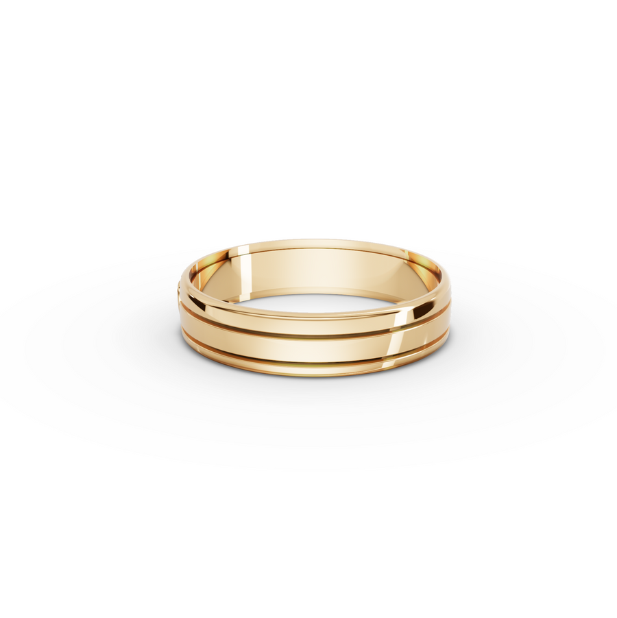 0.012 Ct Heart Diamond Promise Wedding Band