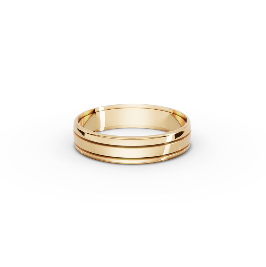 0.012 Ct Heart Diamond Promise Wedding Band