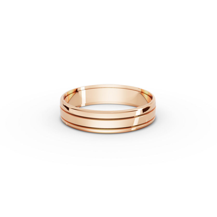0.012 Ct Heart Diamond Promise Wedding Band