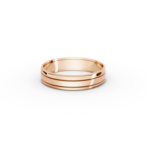 0.012 Ct Heart Diamond Promise Wedding Band