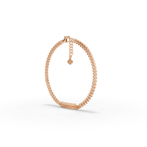 Curb Chain Bracelet with Adjustable Extension Chain