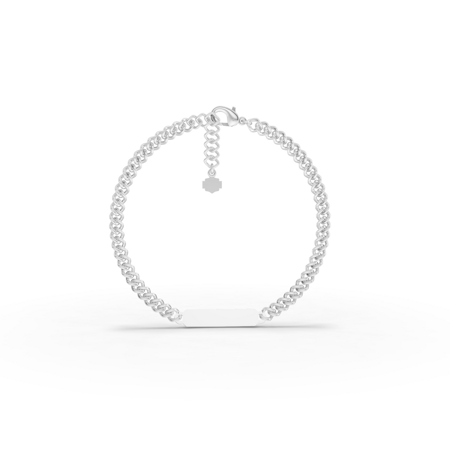 Curb Chain Bracelet with Adjustable Extension Chain