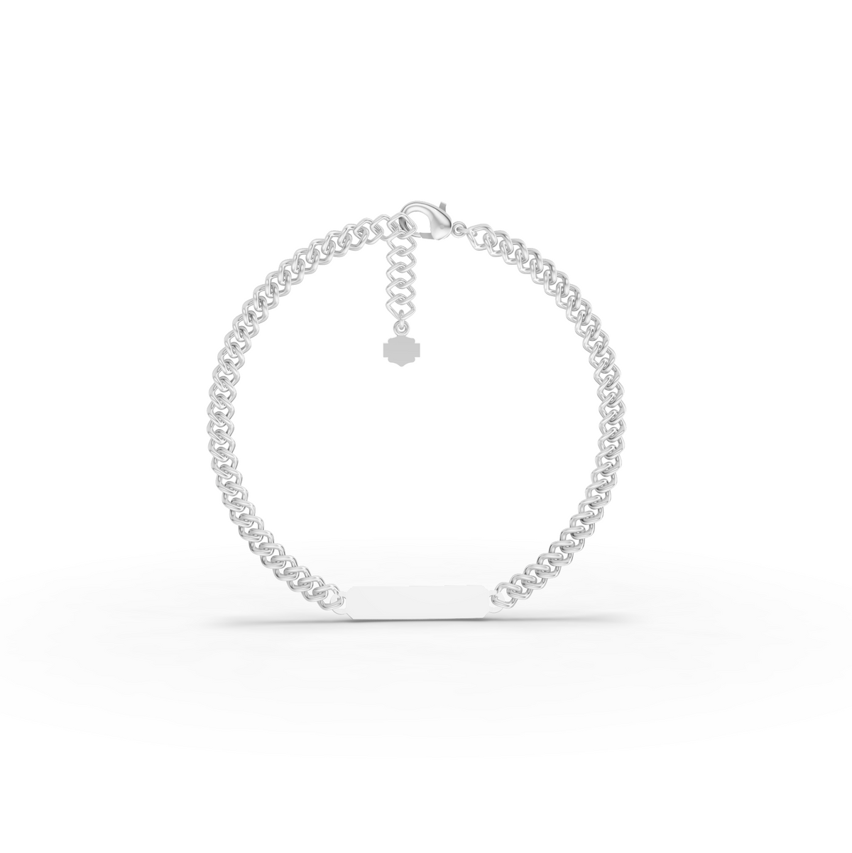 Curb Chain Bracelet with Adjustable Extension Chain