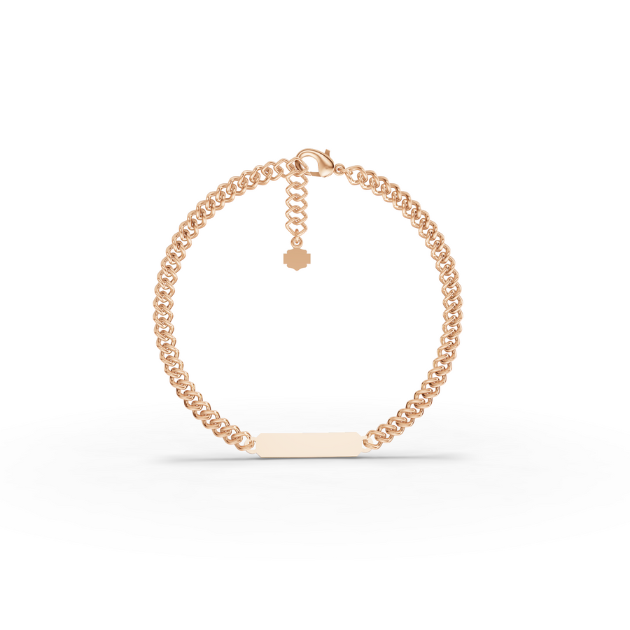Curb Chain Bracelet with Adjustable Extension Chain