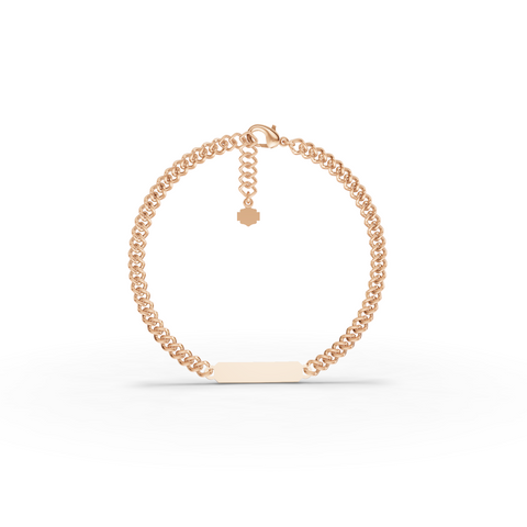 Curb Chain Bracelet with Adjustable Extension Chain