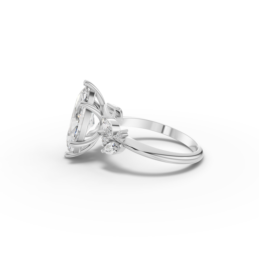 2.23 Ct Marquise Nature-Inspired Engagement Ring