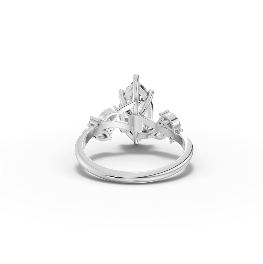 2.23 Ct Marquise Nature-Inspired Engagement Ring
