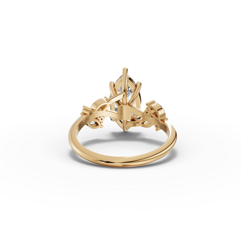 2.23 Ct Marquise Nature-Inspired Engagement Ring